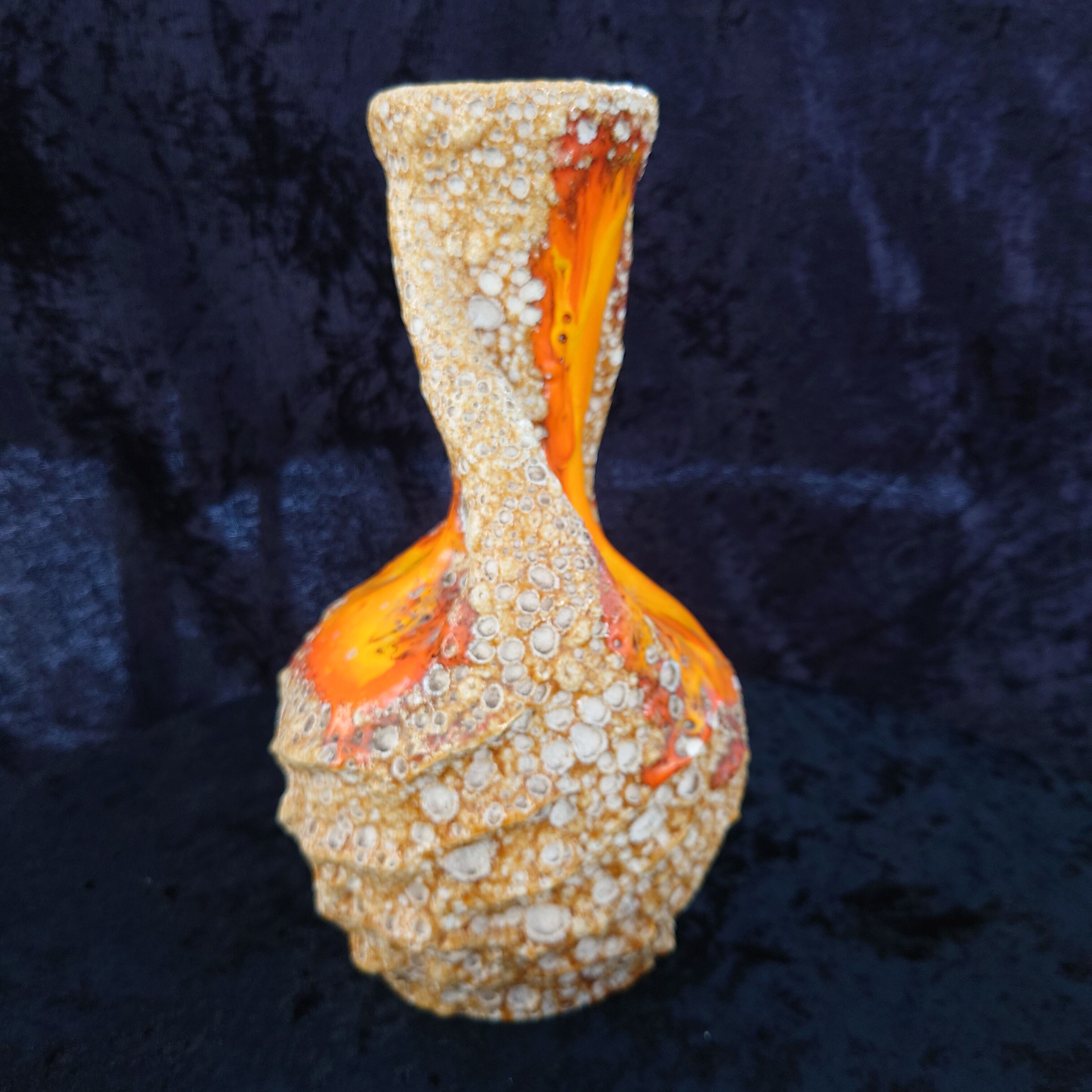 Vase orange Vallauris