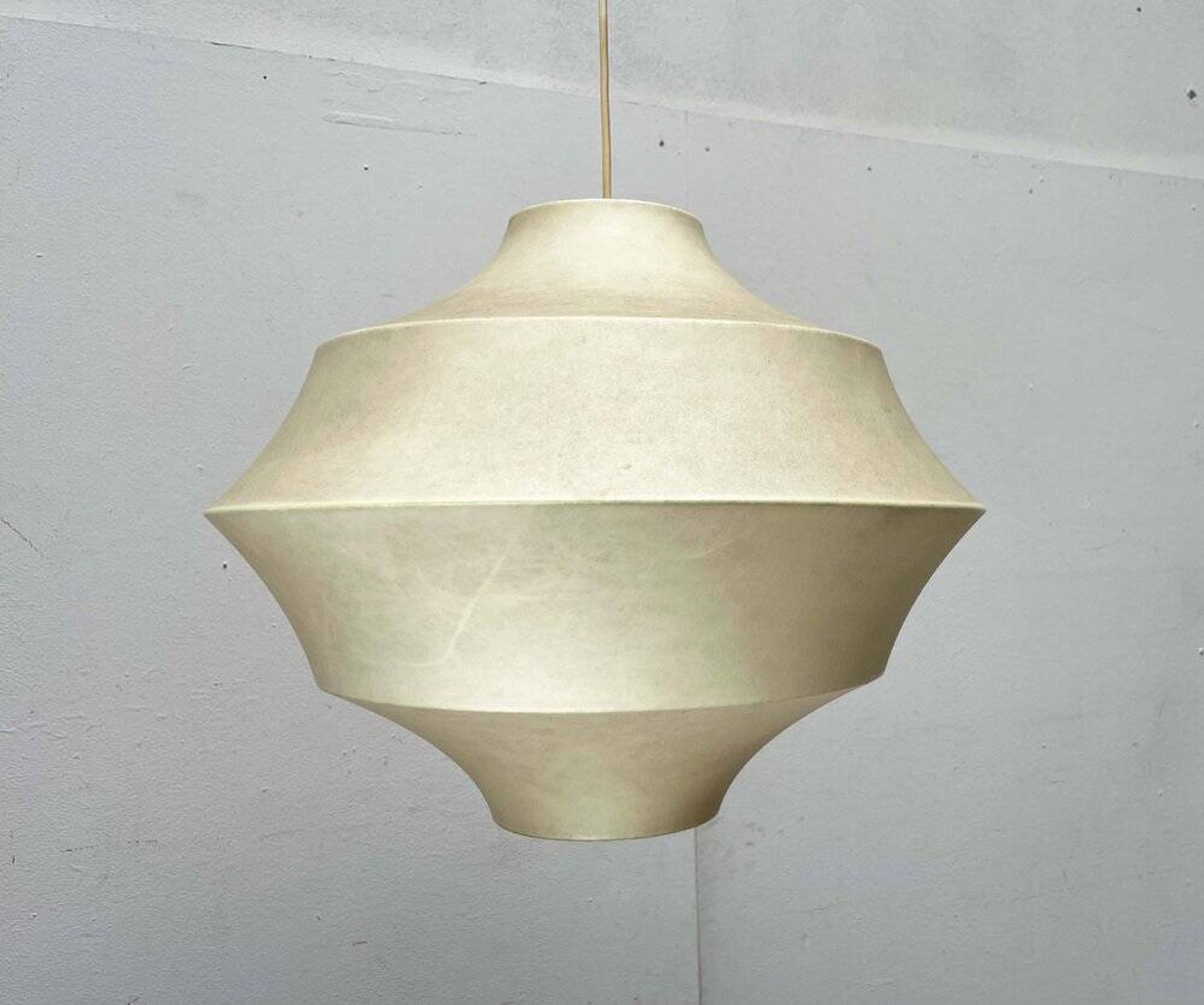 Mid-Century Modern Suspension Cocoon by Friedel Wauer for Goldkant Leuchten, Germany, 1960s