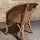 1960s rattan armchair