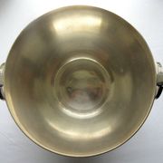 Art Deco champagne bucket, beautiful silver metal, 2 rings handles, signed ST Médard