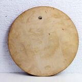 Round Scandinavian teak mirror - 58cm