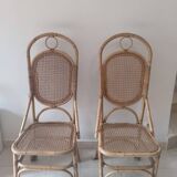 Pair of rattan chairs