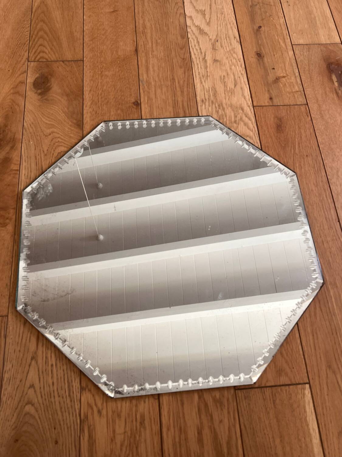 Vintage beveled mirror