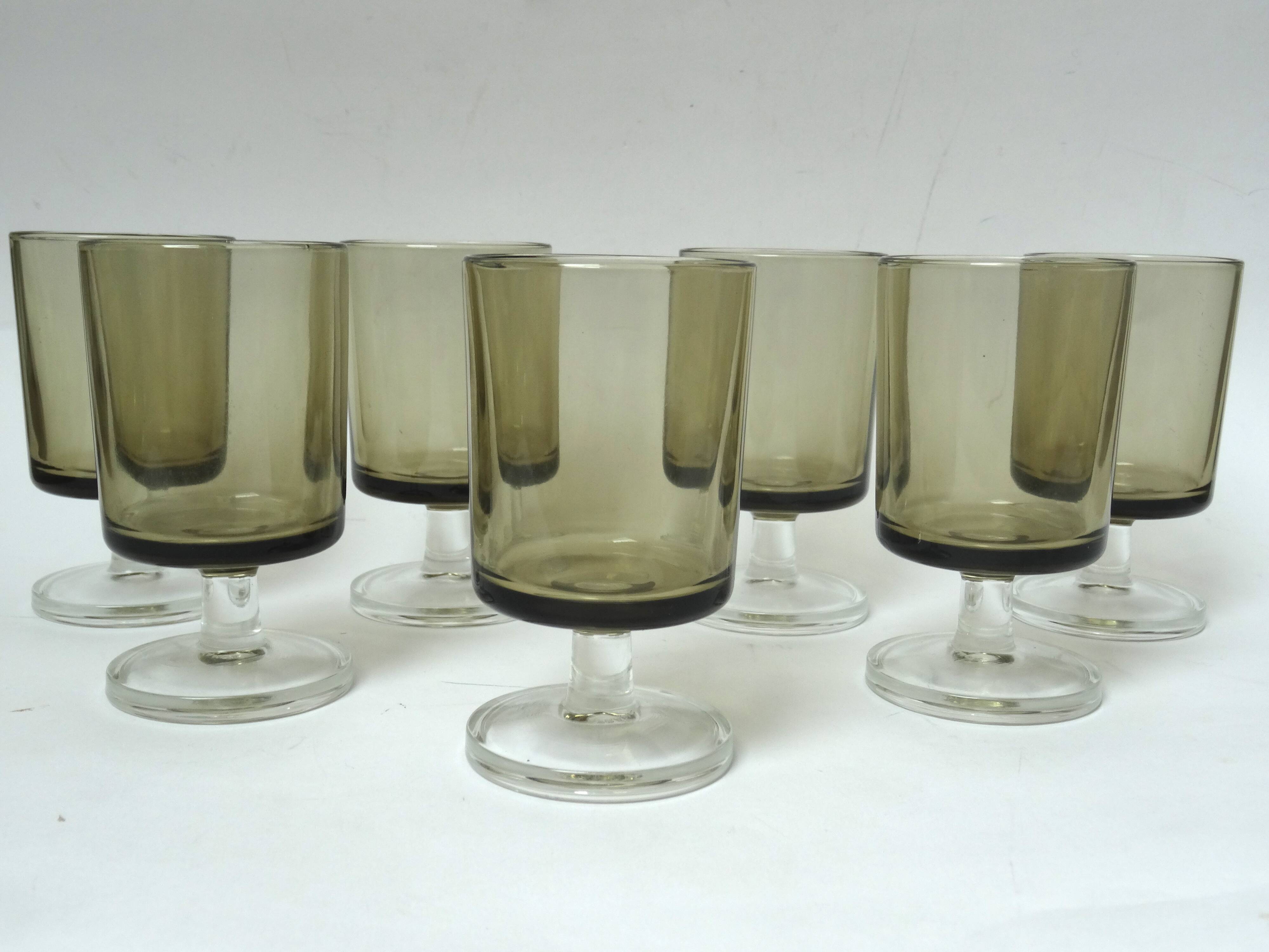 7 white wine glasses Luminarc Sweden