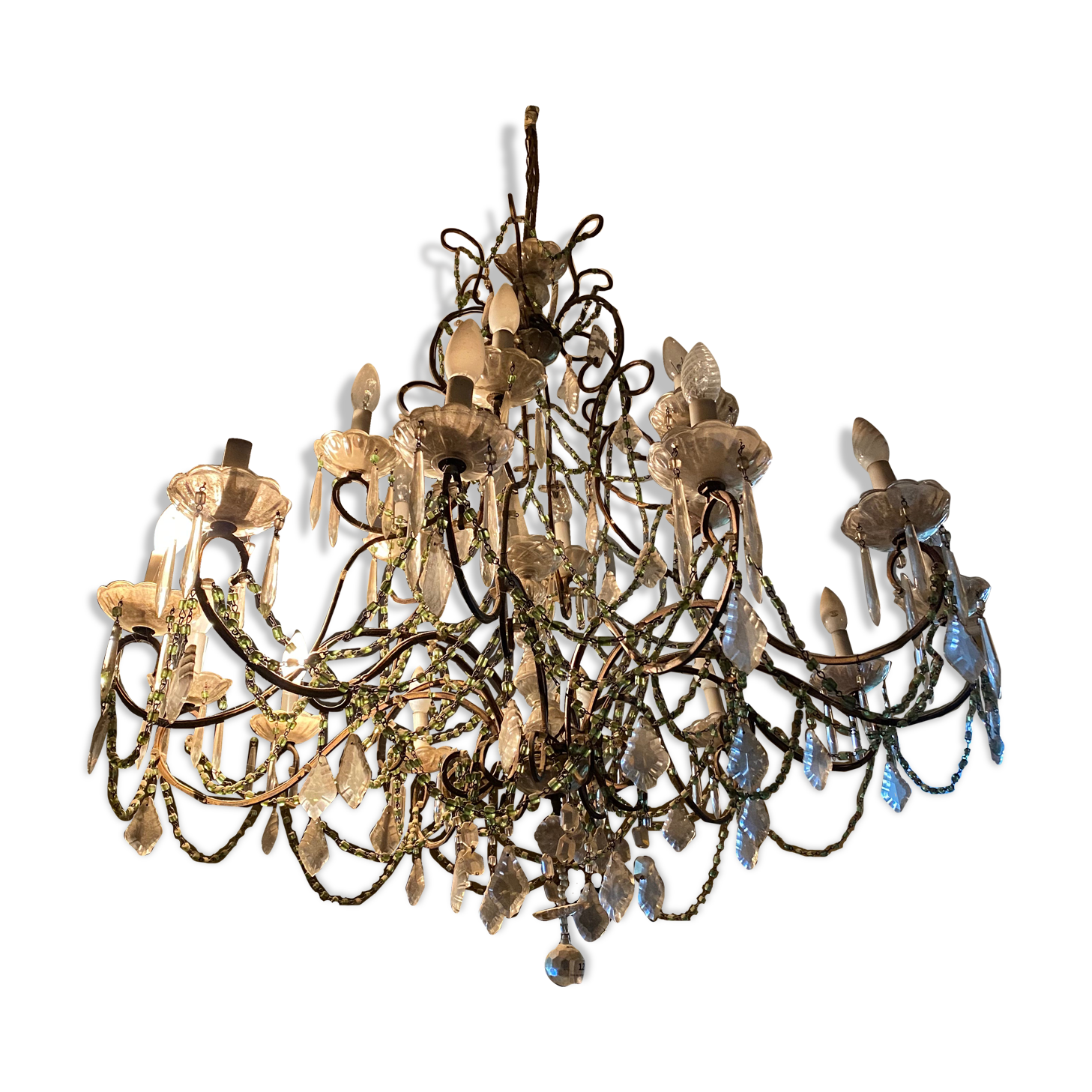 Stamp chandelier 18 fires 1900