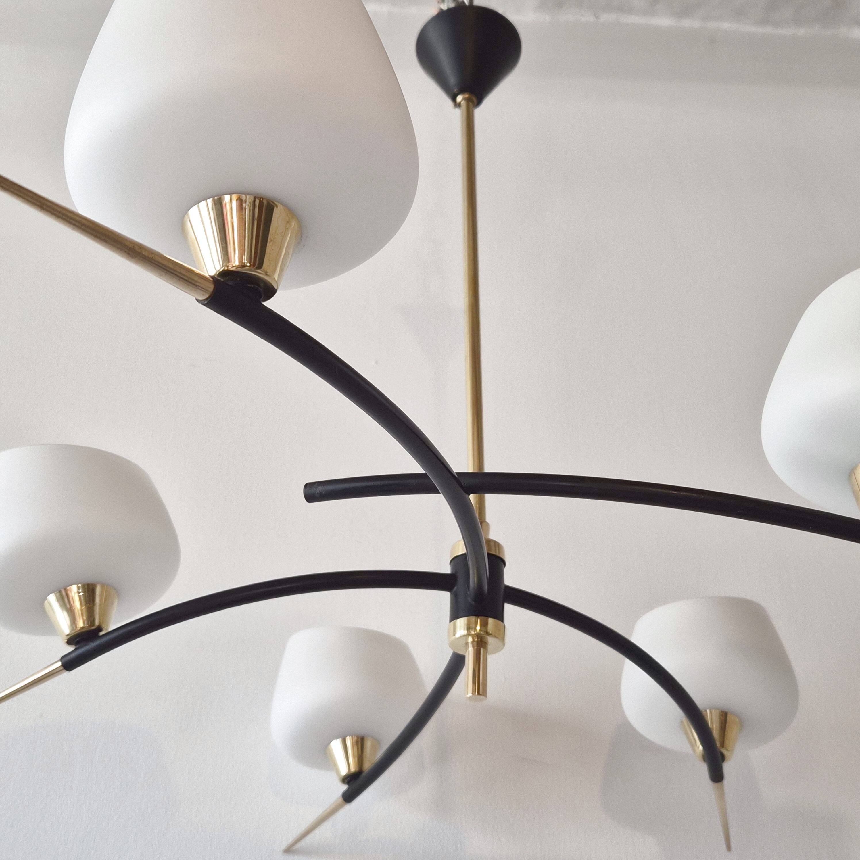 Arlus 1950 vintage pendant light