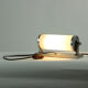 Vintage aluminium wall or table light with original switch, czechoslovakia 1920s