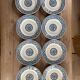 Set of 8 gien 1937 garland soup plates