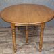 Large six-legged table in Louis Philippe style made of poplar from the 20th century.
