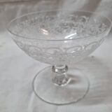 Baccarat crystal champagne glass, Rohan model, 1920