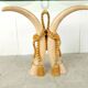 Vintage faux tusk console table, 1980s