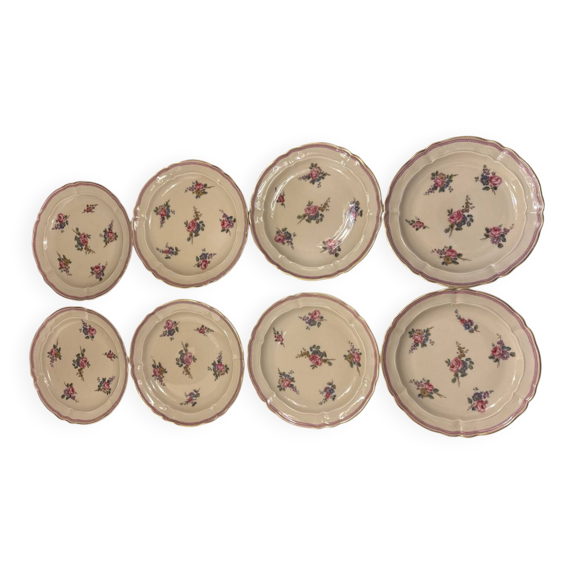 Bernardaud porcelain dessert plates