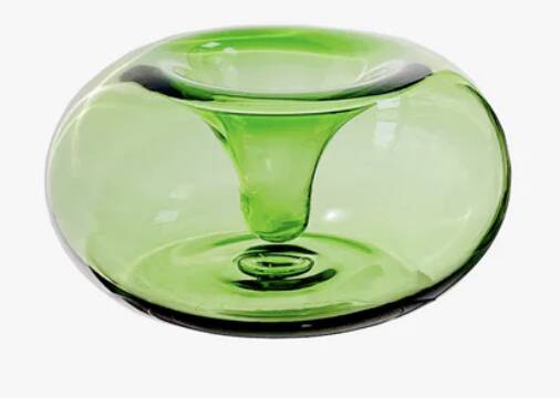 Mini green candle holder