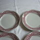 Set of 4 plates in red earthenware
