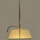 Antique brass and opaline glass lamp – Modernist piece, 1940s