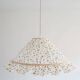 Emilia "tiny flowers" conical pendant light with steering wheel