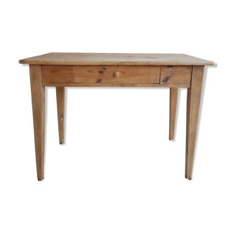 Table bois rénovée
