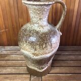 Old west germany pitcher ceramic brown & beige vintage