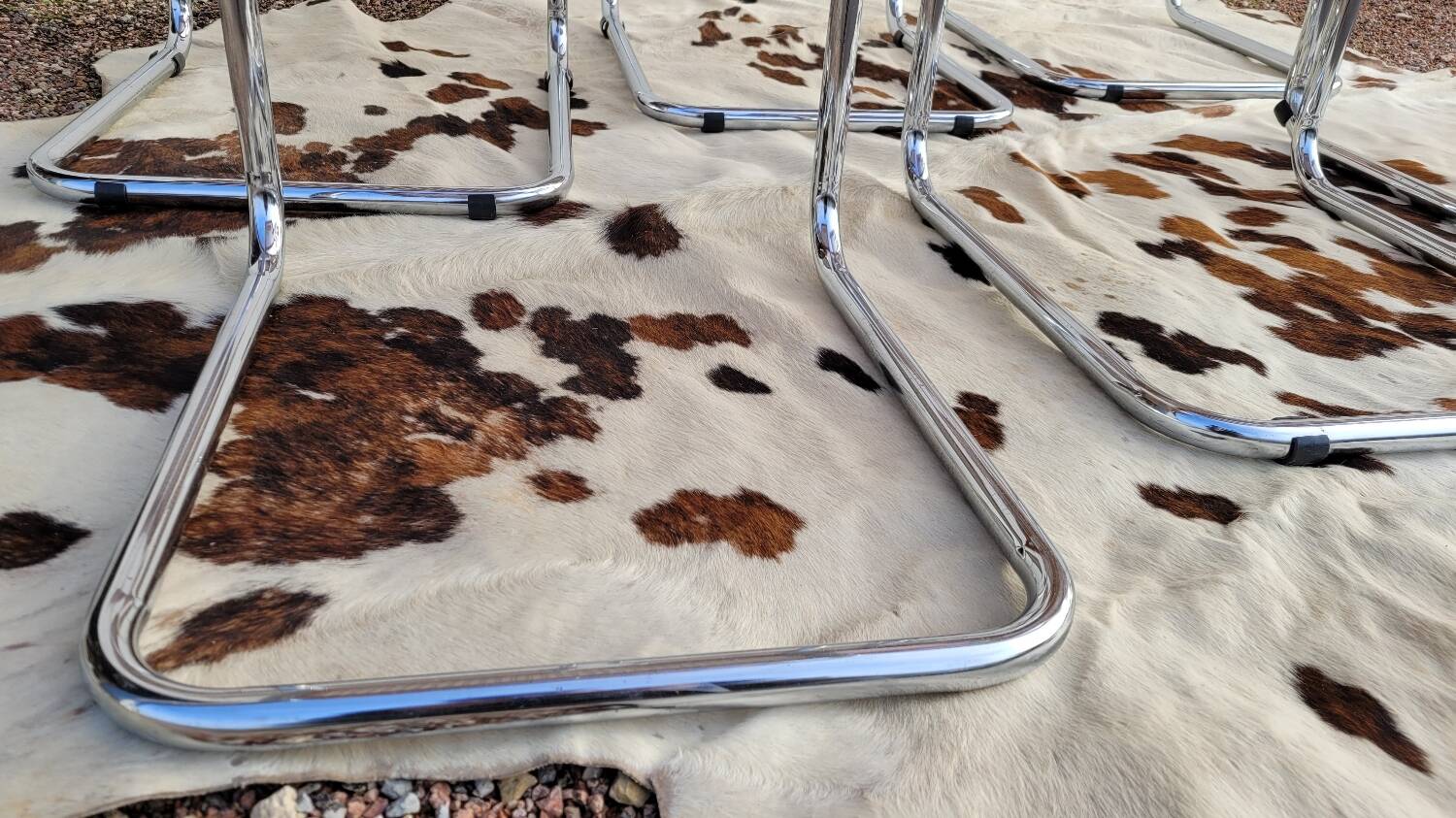 Set of 6 B32 chairs Marcel Breuer Italy design -1970s