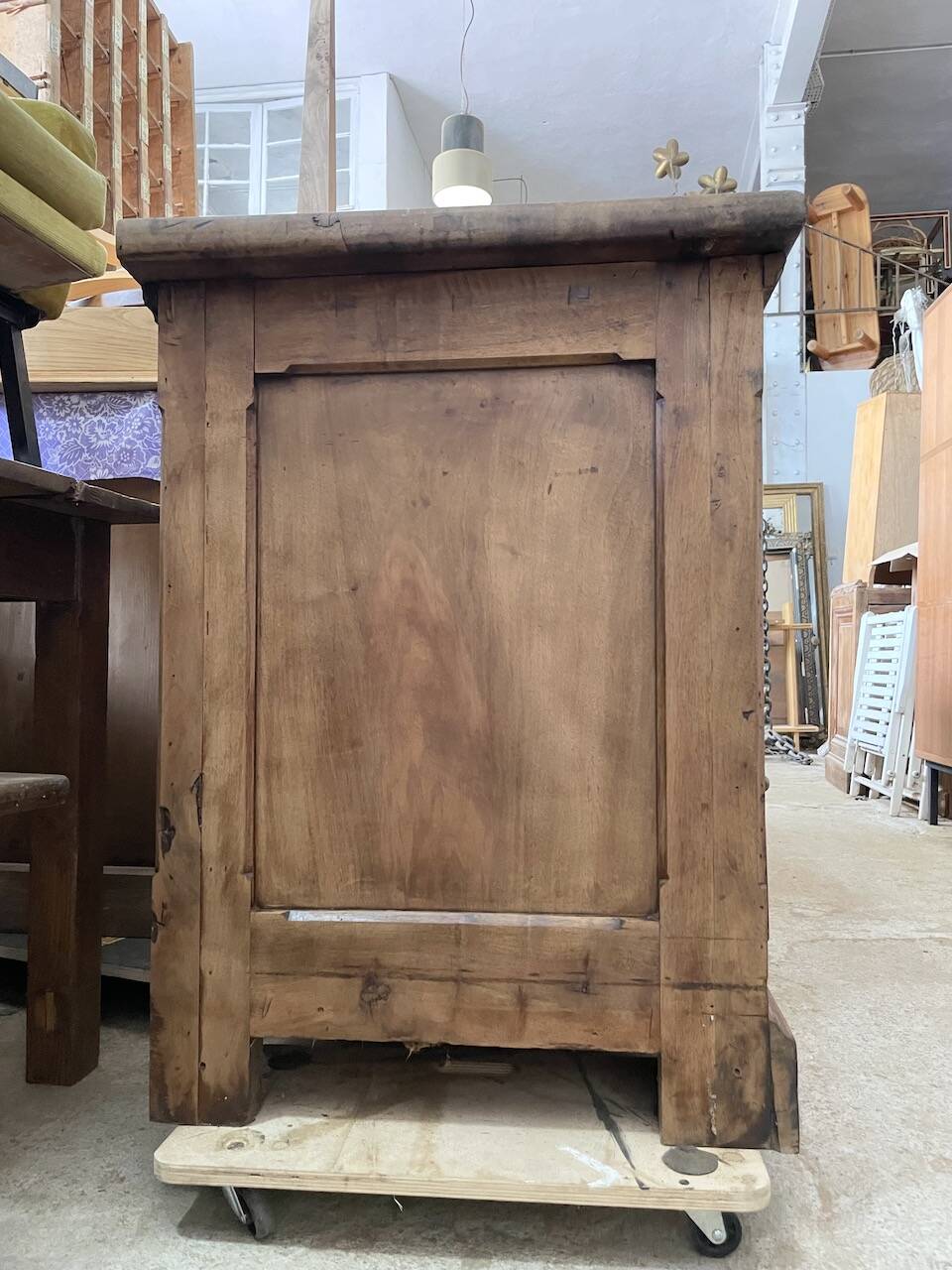 XXL walnut silk loom furniture from the 50s