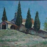 20th painting depicting the Saint-Sixte chapel in Eygalières