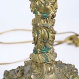 Paire de lampe Rococo Bronze
