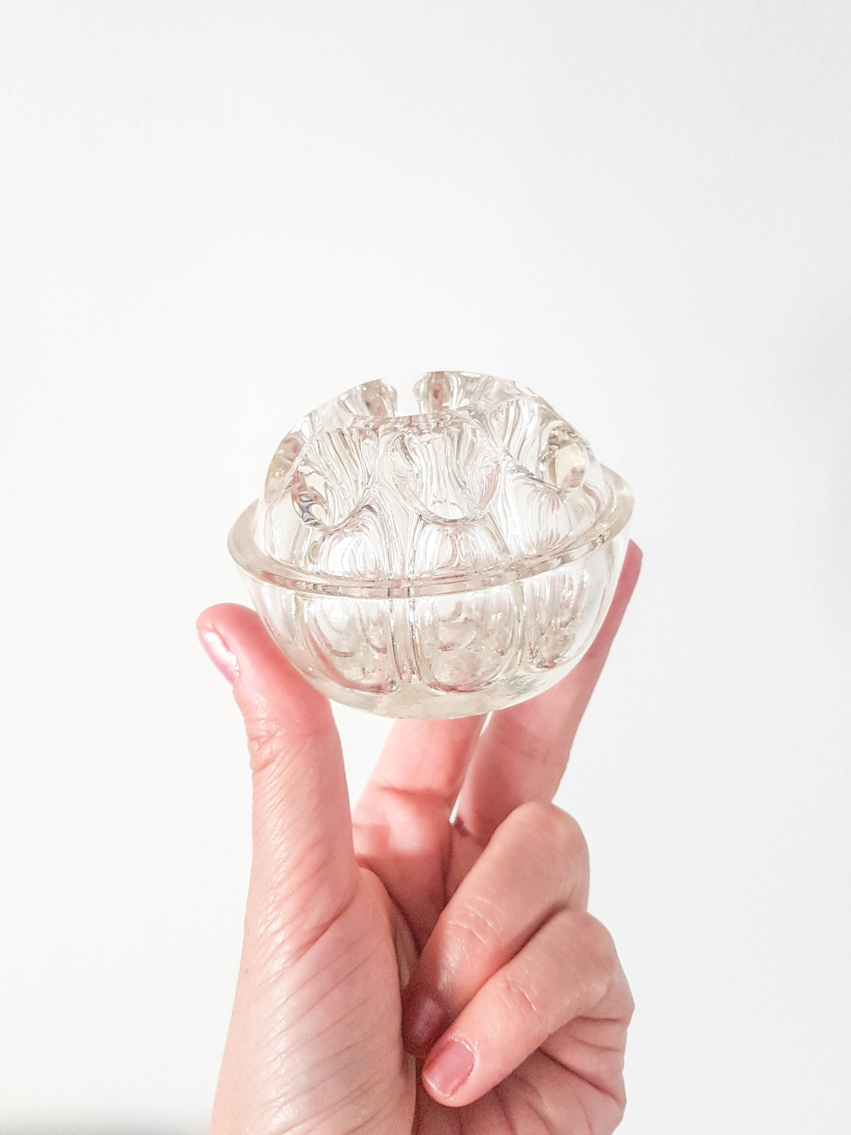 Vintage glass flower spade