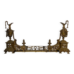 Paire de chenets en bronze - iii