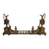 Pair of bronze Napoleon III andirons