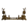 Pair of bronze Napoleon III andirons