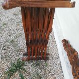 "Dagobert" folding chair with lion heads