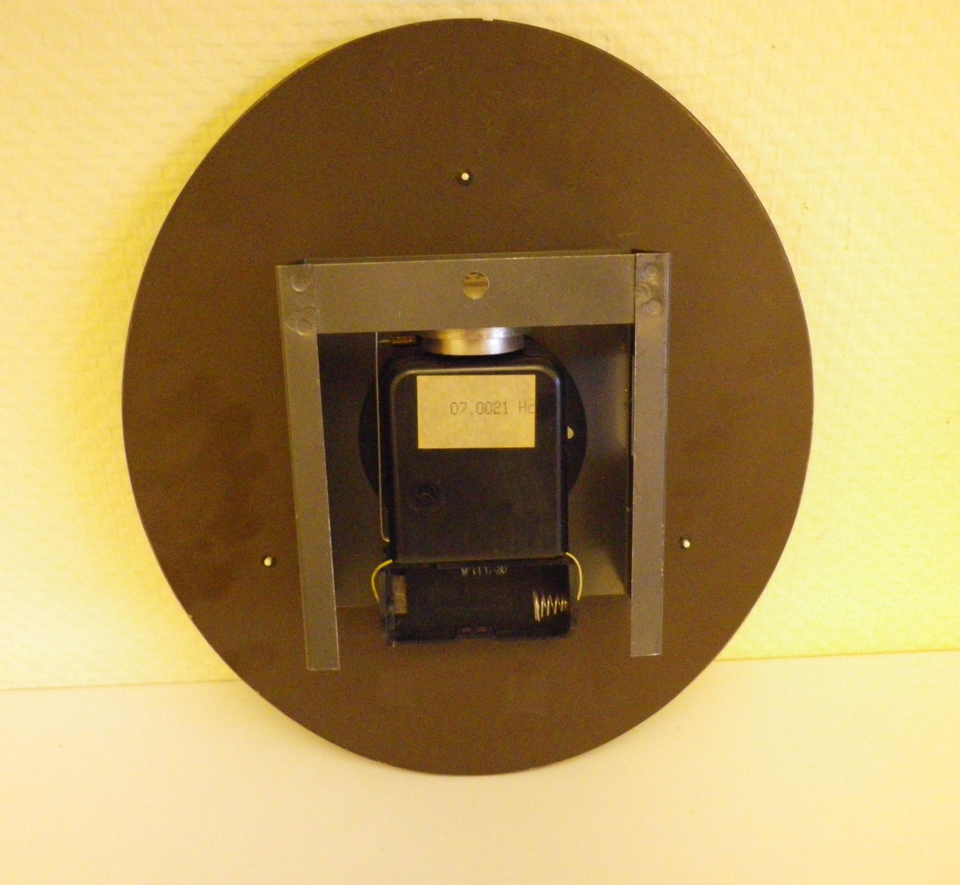 Wall Clock Star - Laiton, glass, formica - 1960s