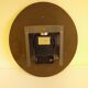 Wall Clock Star - Laiton, glass, formica - 1960s