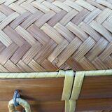 Woven rattan trunk