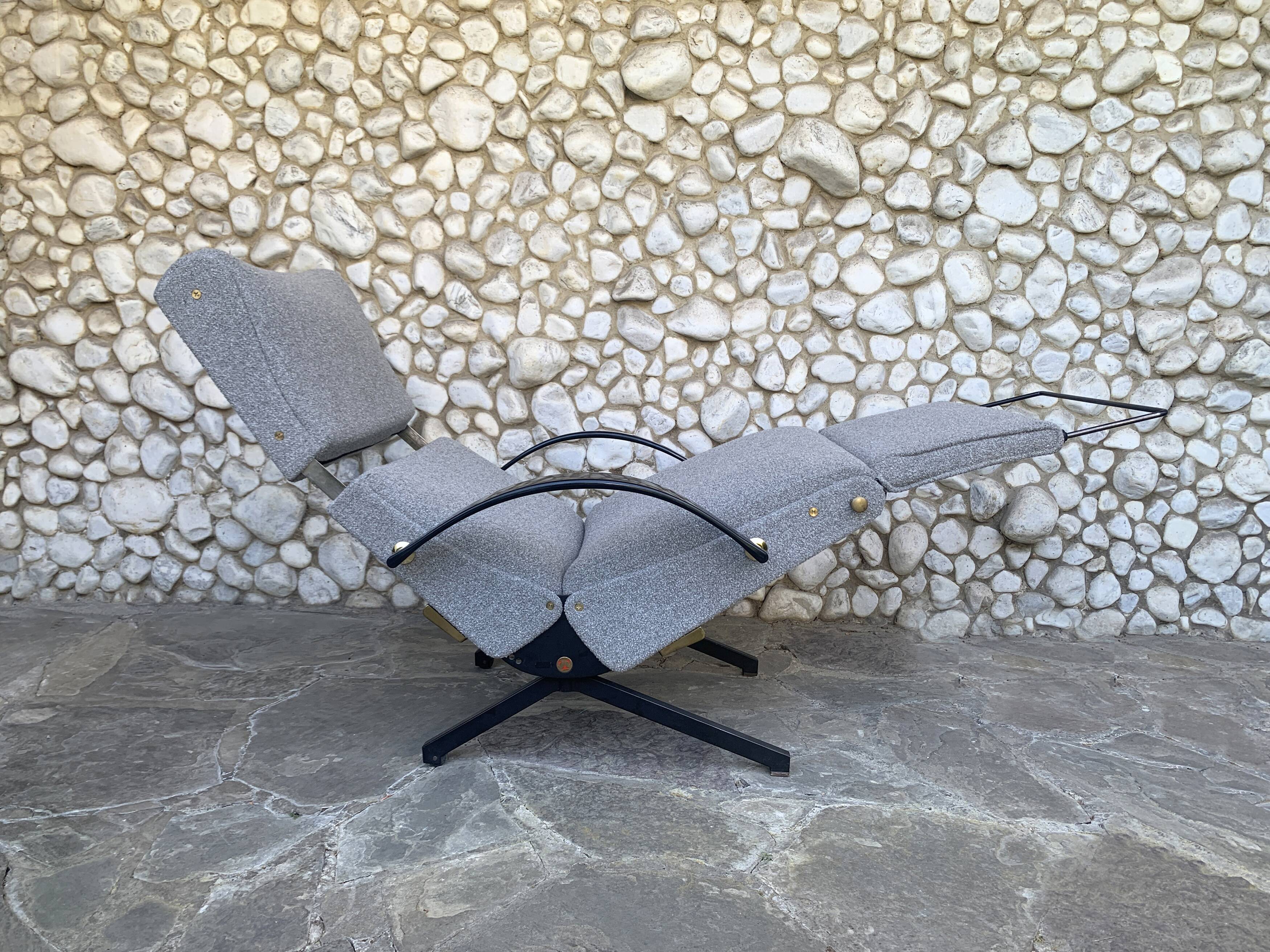 P40 armchair by Osvaldo Borsani for Tecno, Italy 1950s, reupholstered