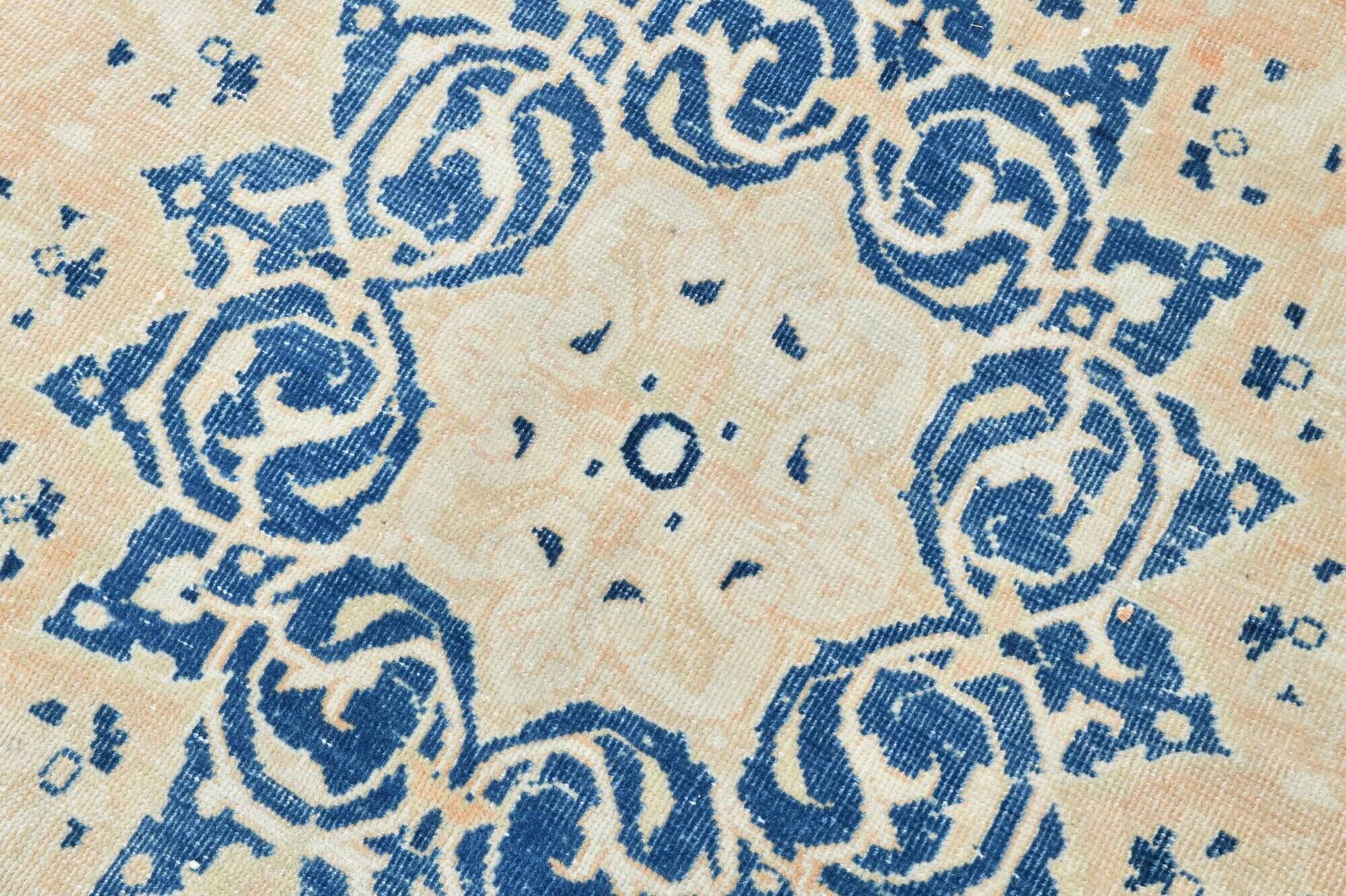 9x12 Salmon Pink Blue Classic Antique 56s Persian Rug, 289x376Cm
