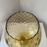 Large Glass Vase Empoli Italy Vintage 1970