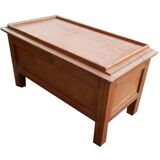 Bedside table with chest drawer on teak wood desk legs