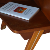 Paire de chevets vintage en bois pieds compas