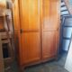 Vintage oak sliding wardrobe/closet
