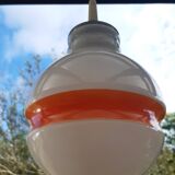 Vintage opaline pendant light