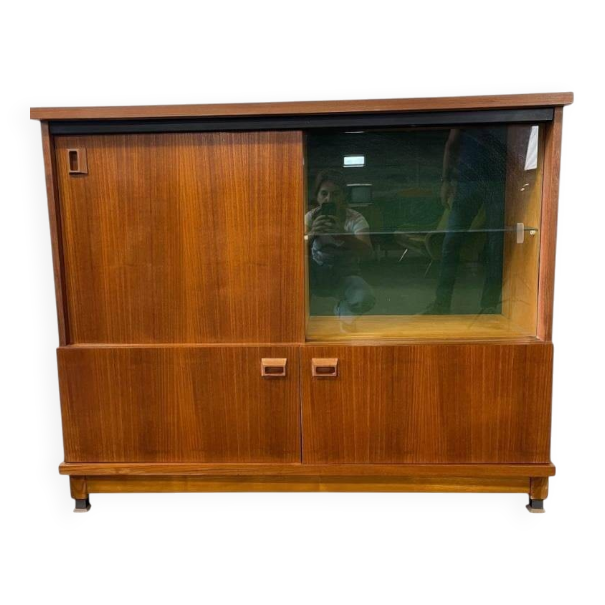Bar cabinet / display cabinet / vintage furniture with glass section