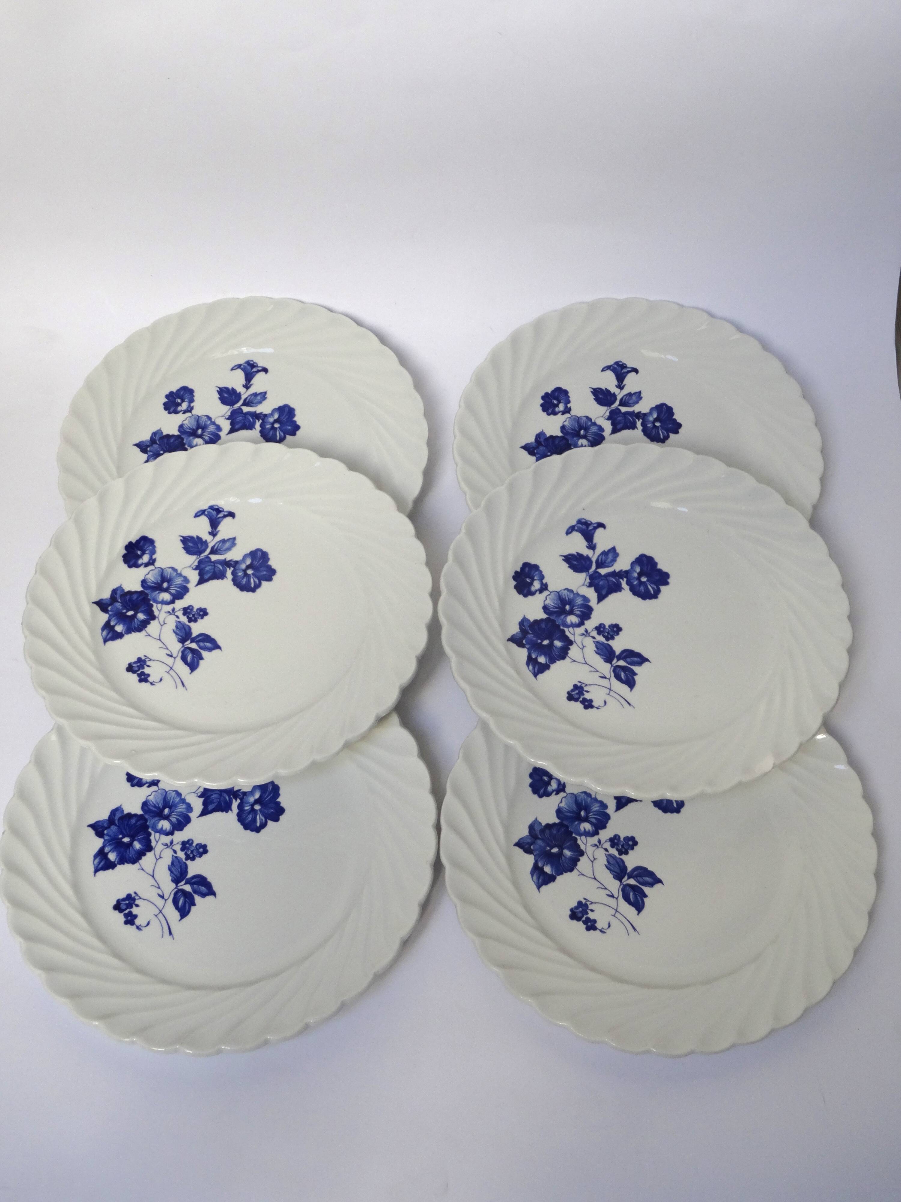 6 dessert plates Lunéville