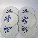 6 dessert plates Lunéville