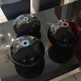 Paolo Crepax set of three Murano glass vases signed