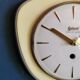 Vintage ceramic clock silent wall clock "Golden yellow guarantor"