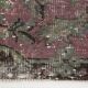 Tapis de course vintage bordeaux doux fait à la main 3x9