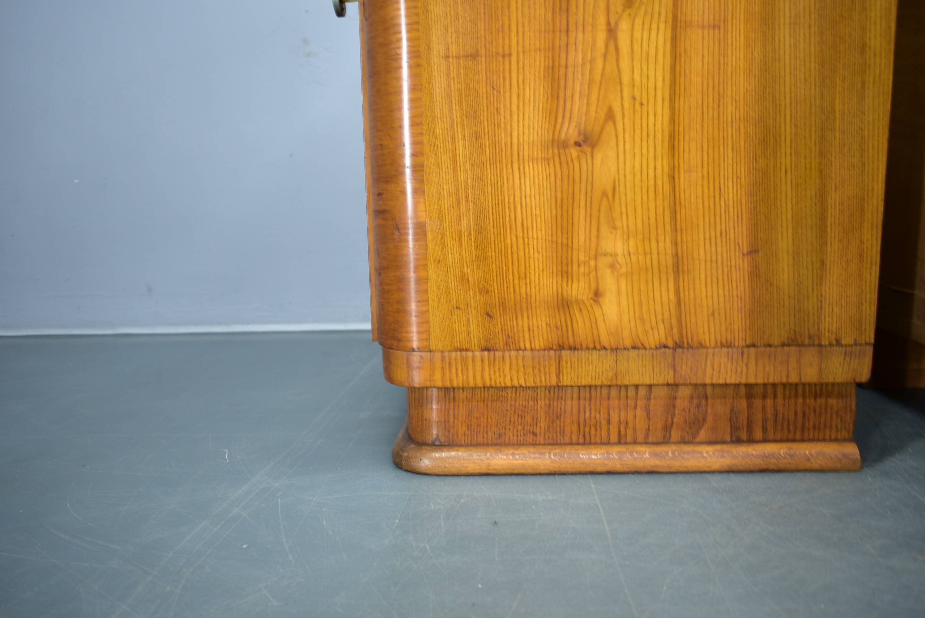1940s pair of Art Deco bedside tables, Czechoslovakia