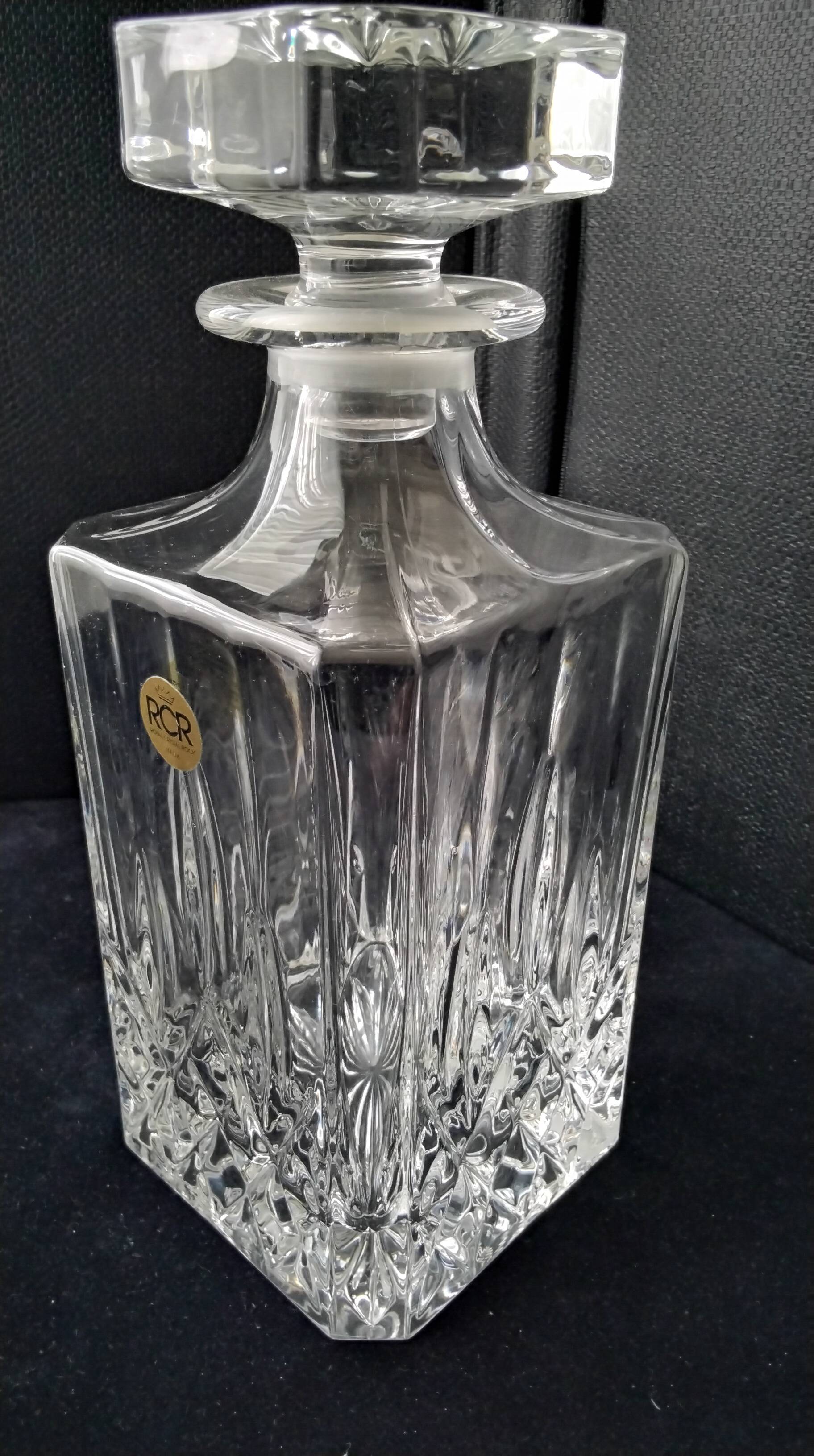 RCR Crystal Whiskey Decanter