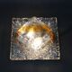 1970s Flush-Mount Light with Murano Glass , Italy